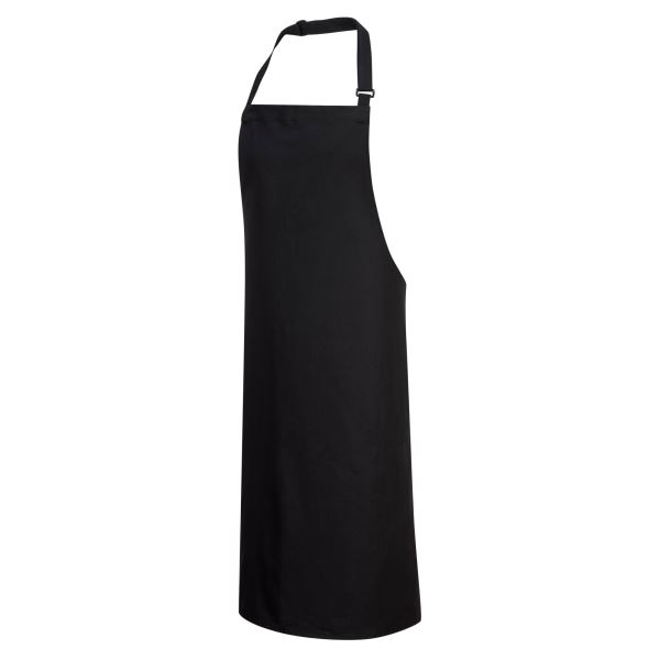 Black Cotton Bib Apron 