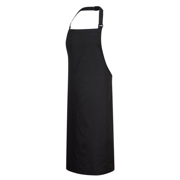 Black Polycotton Bib Apron 