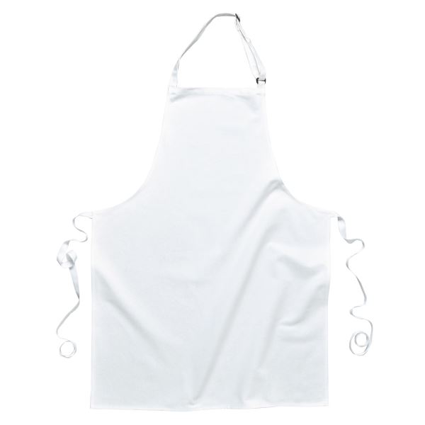 Portwest White Polycotton Bib Apron 