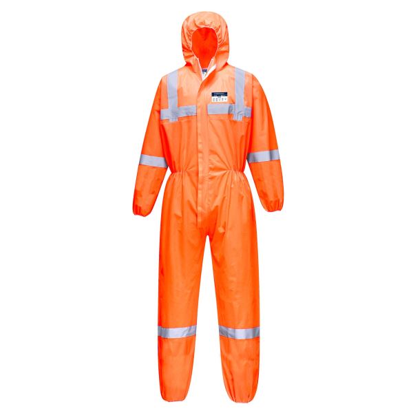 Portwest Orange VisTex SMS Coverall Type 5/6 (Pk50) 