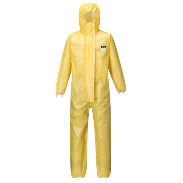 Yellow BizTex Microporous Coverall Type 3/4/5/6 