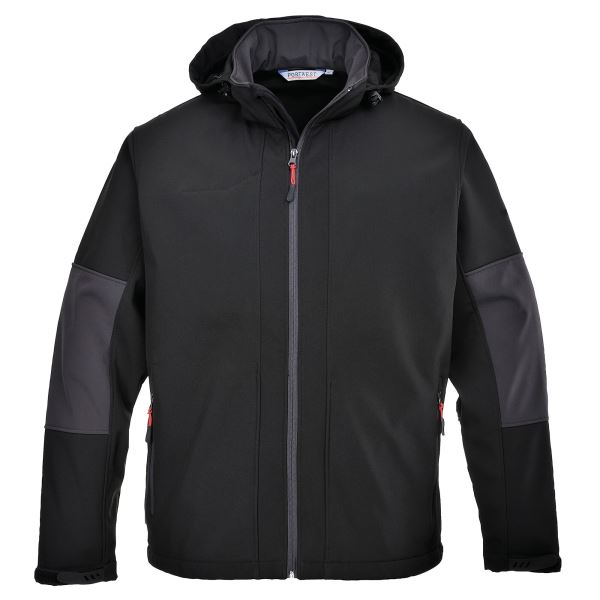 Black Softshell with Hood (3L) 