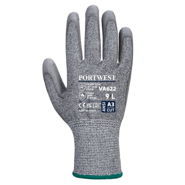 Portwest Grey Vending MR Cut PU Palm Glove 