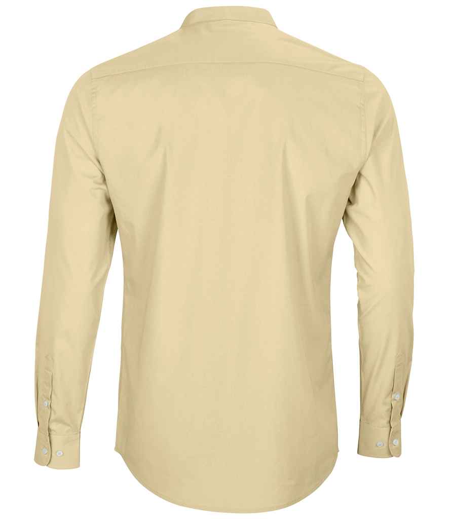 NEOBLU Bart Mao Collar Long Sleeve Poplin Shirt