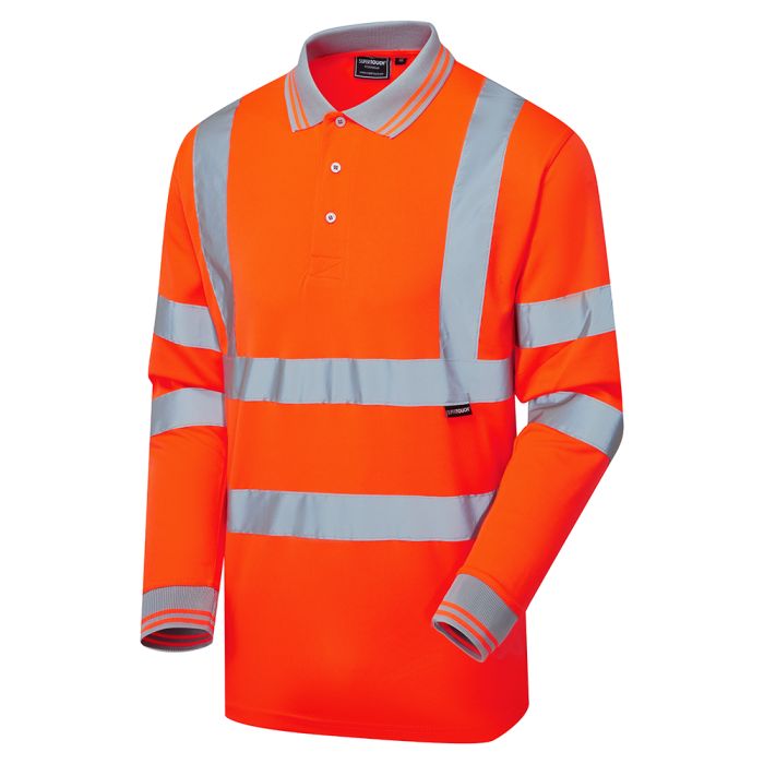 Hi Vis Long Sleeve Bird Eye Polo Shirt