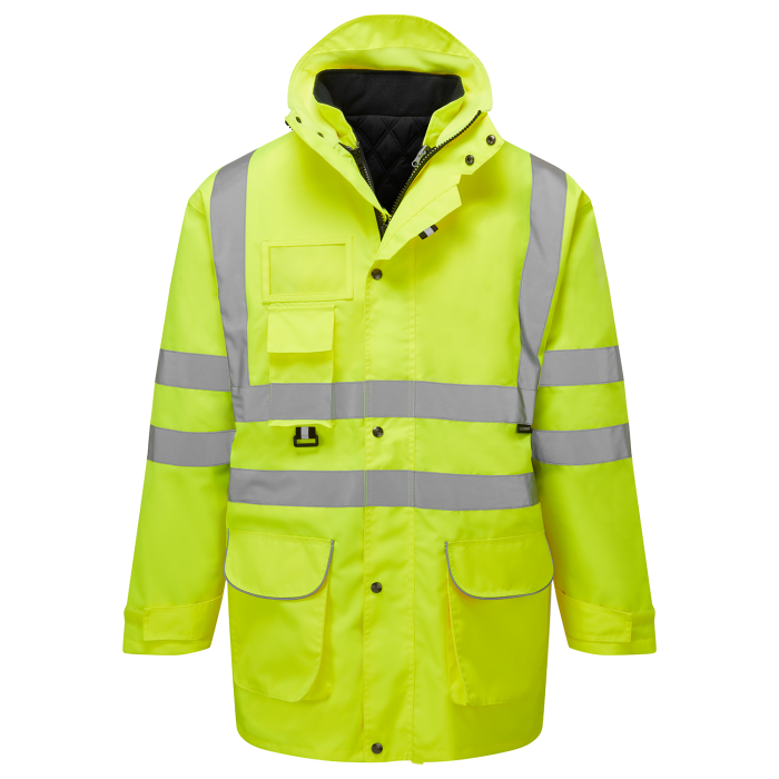 Supertouch Hi Vis Yellow 7 in 1 Parka