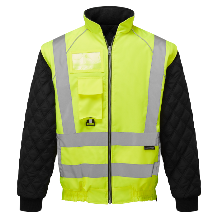 Supertouch Hi Vis Yellow 7 in 1 Parka