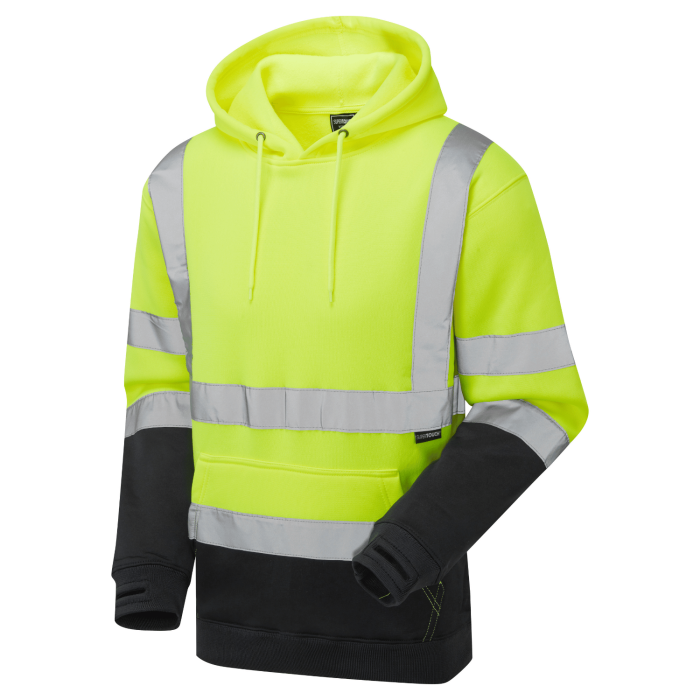 Hi Vis 2 Tone Hooded Sweatshirt
