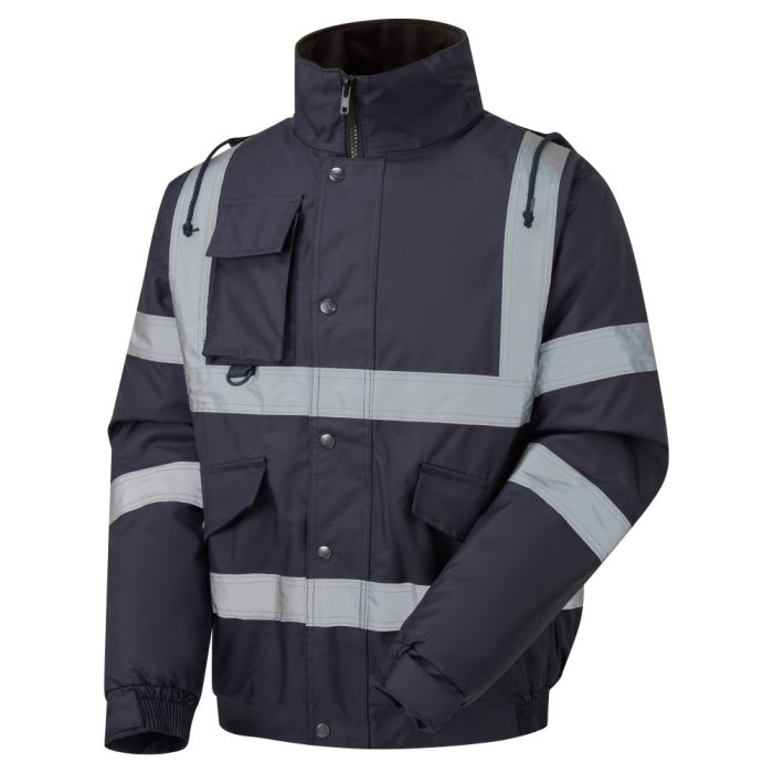 Security Bomber Jacket - With Tape - Quilted polyester lining