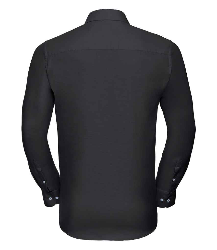 Russell Athletic Collection Long Sleeve Tailored Oxford Shirt
