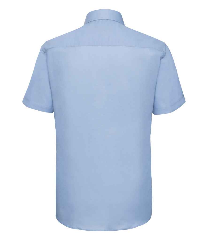 Russell Athletic Collection Short Sleeve Tailored Oxford Shirt