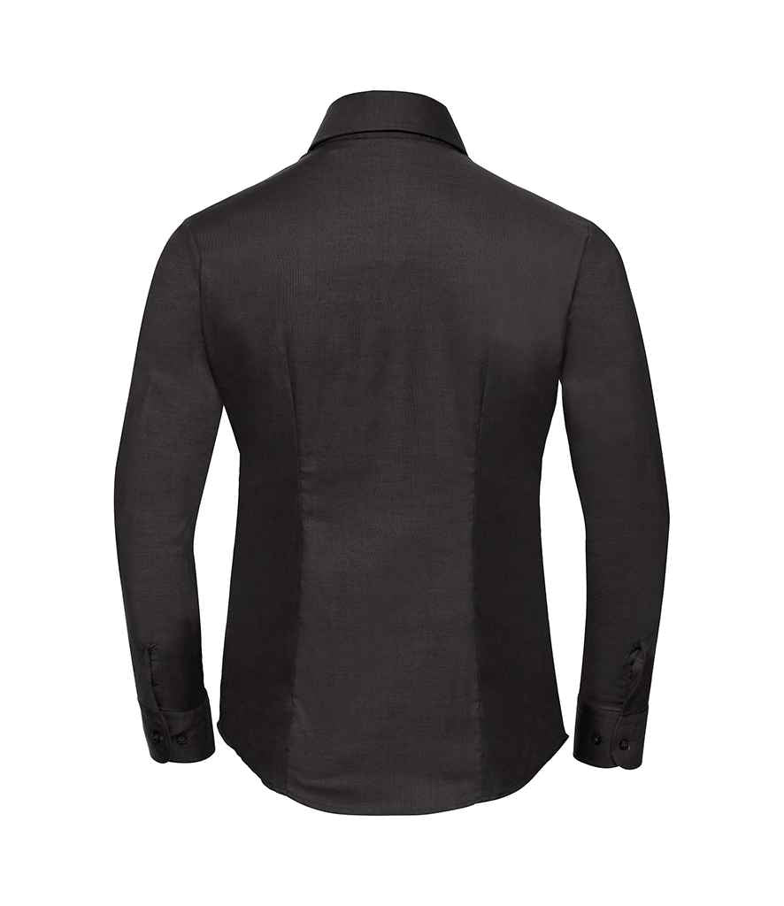 Russell Athletic Collection Ladies Long Sleeve Easy Care Oxford Shirt