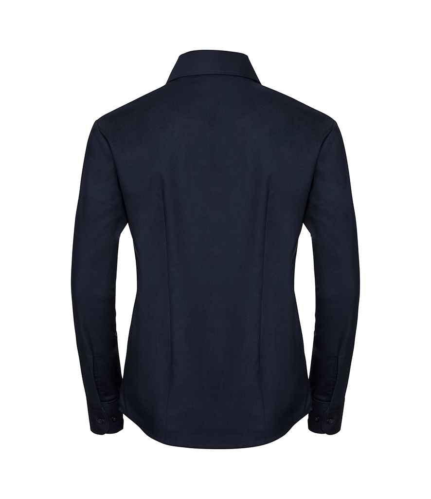 Russell Athletic Collection Ladies Long Sleeve Easy Care Oxford Shirt