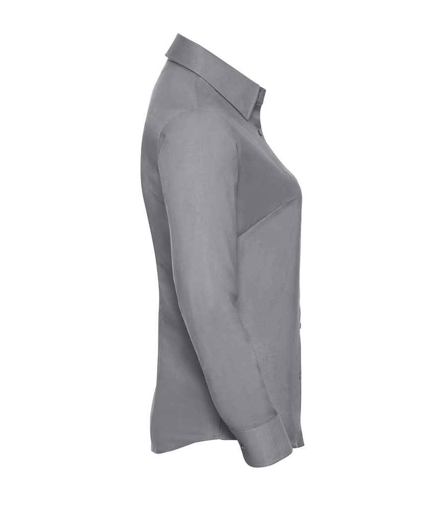 Russell Athletic Collection Ladies Long Sleeve Easy Care Oxford Shirt