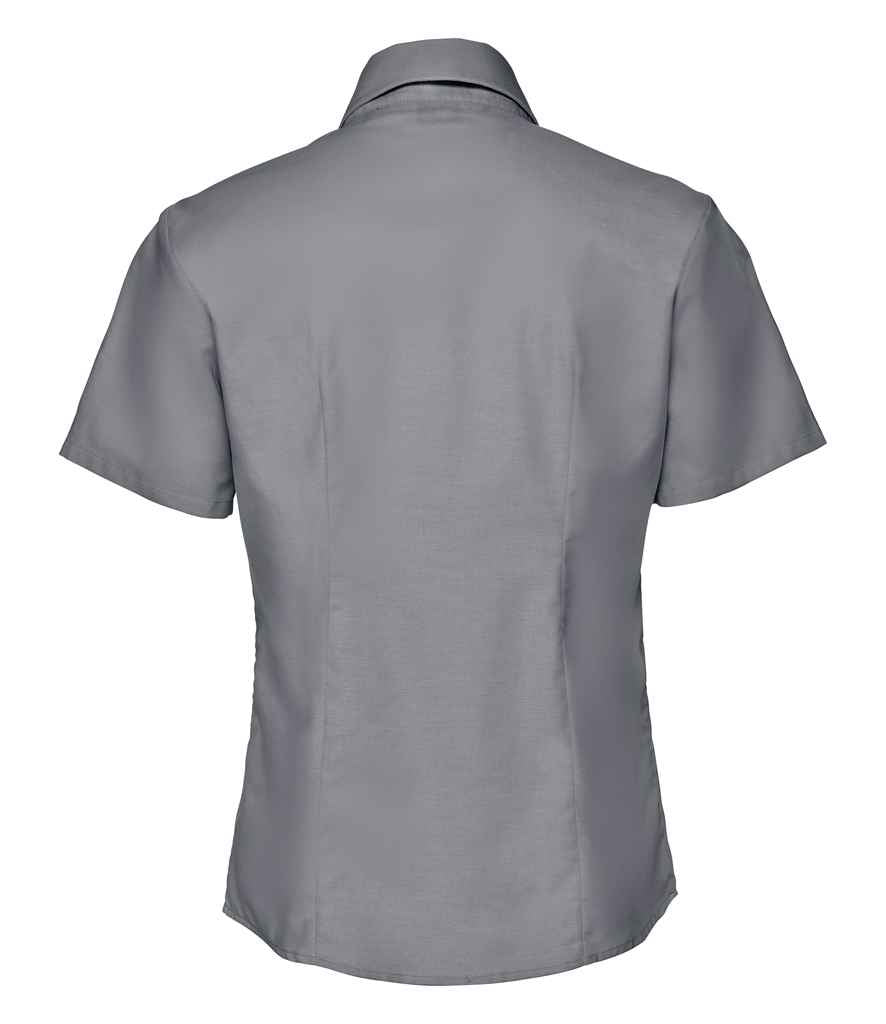 Russell Athletic Collection Ladies Short Sleeve Easy Care Oxford Shirt