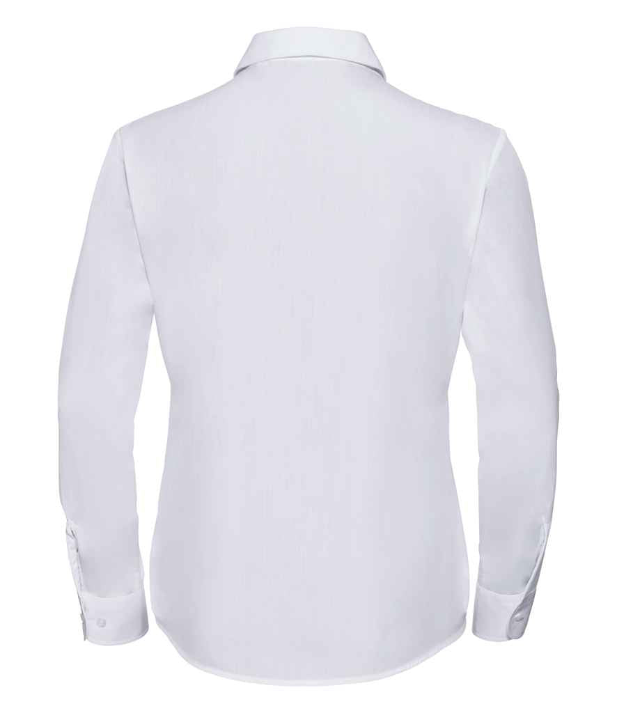 Russell Athletic Collection Ladies Long Sleeve Easy Care Poplin Shirt