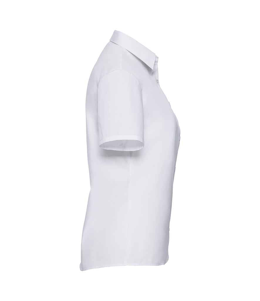 Russell Athletic Collection Ladies Short Sleeve Easy Care Poplin Shirt