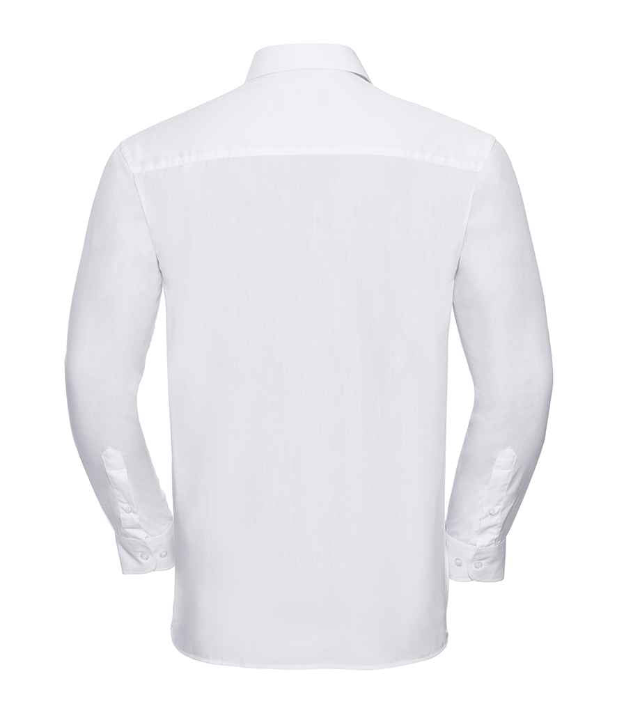 Russell Athletic Collection Long Sleeve Easy Care Cotton Poplin Shirt
