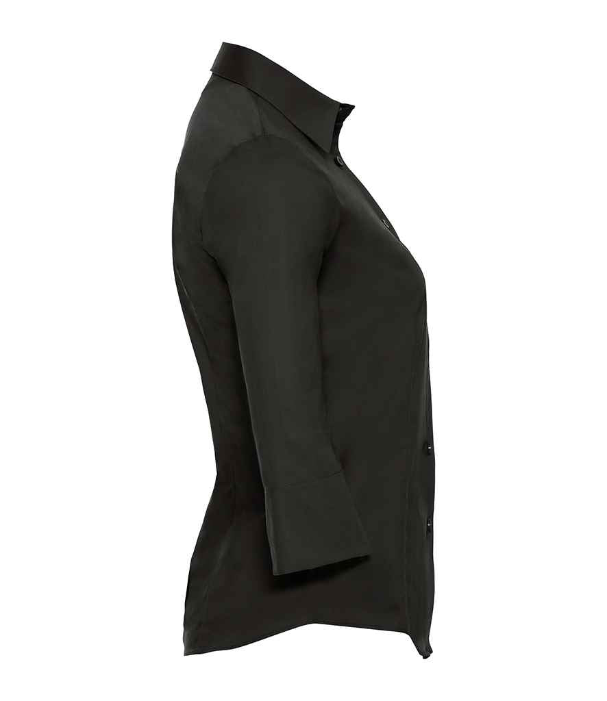 Russell Athletic Collection Ladies 3/4 Sleeve Easy Care Fitted Shirt