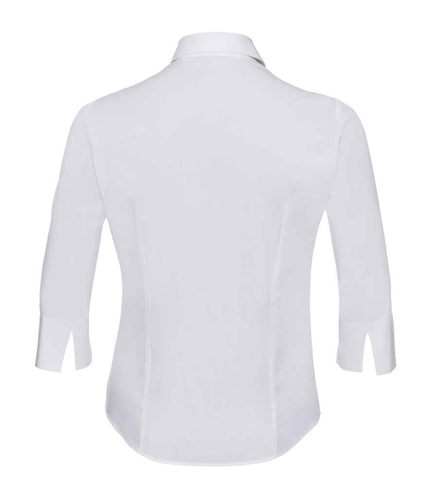 Russell Athletic Collection Ladies 3/4 Sleeve Easy Care Fitted Shirt