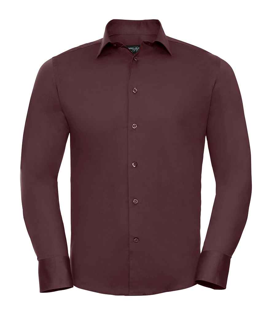 Russell Athletic Collection Long Sleeve Easy Care Fitted Shirt