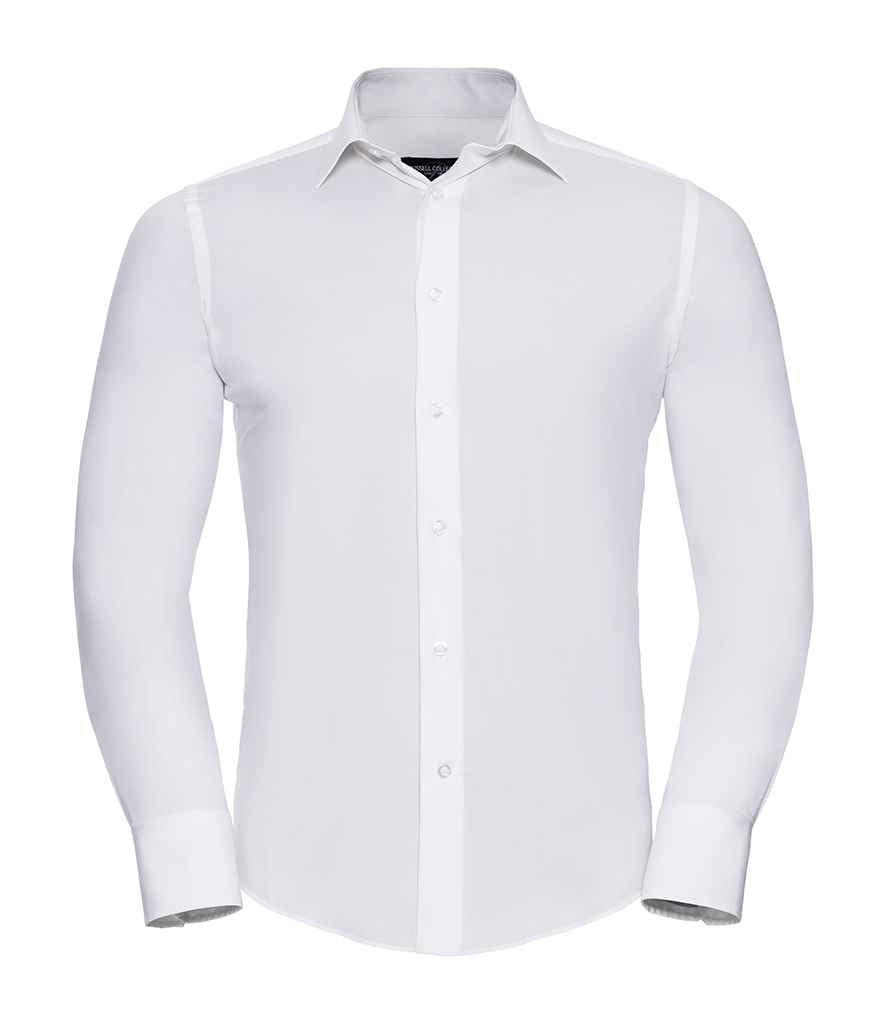 Russell Athletic Collection Long Sleeve Easy Care Fitted Shirt