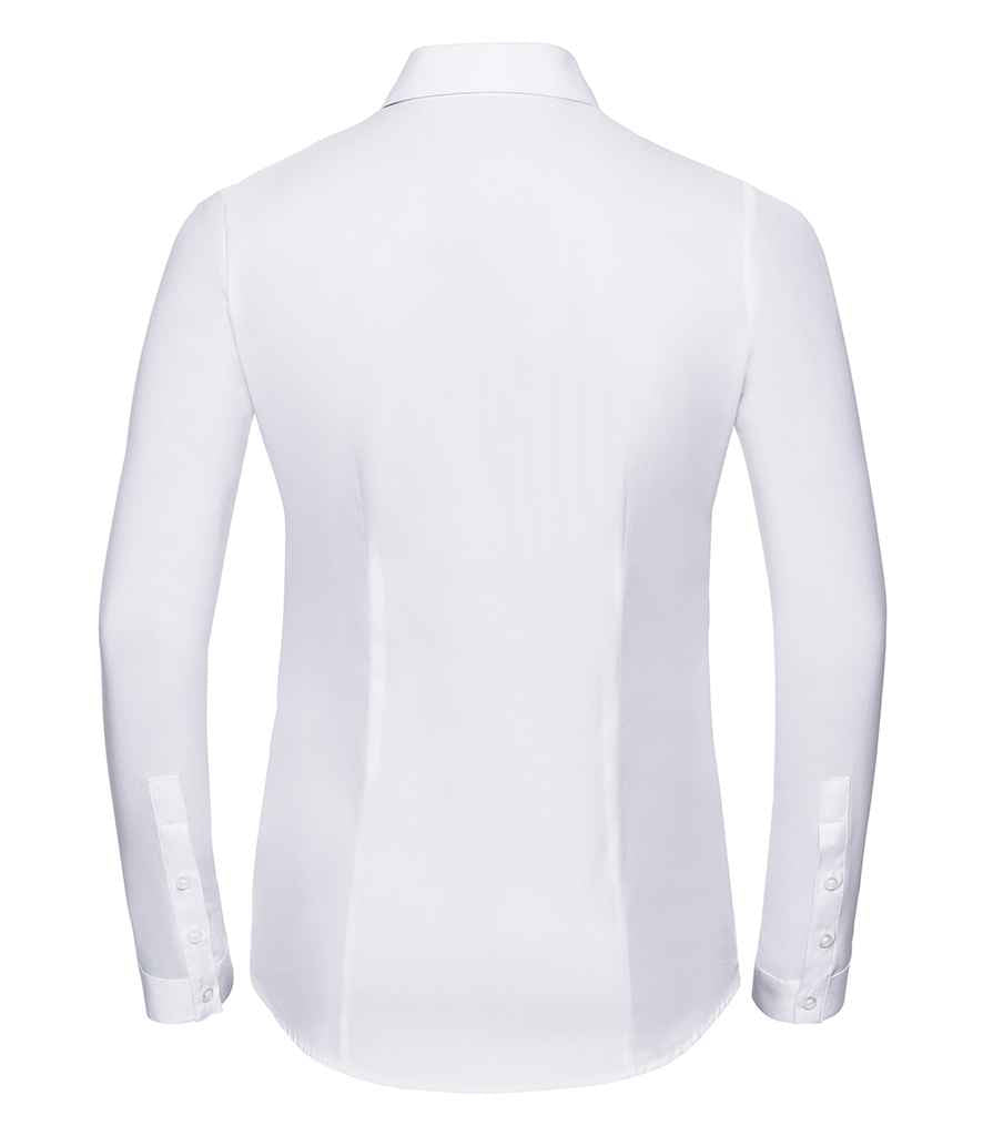 Russell Athletic Collection Ladies Long Sleeve Herringbone Shirt