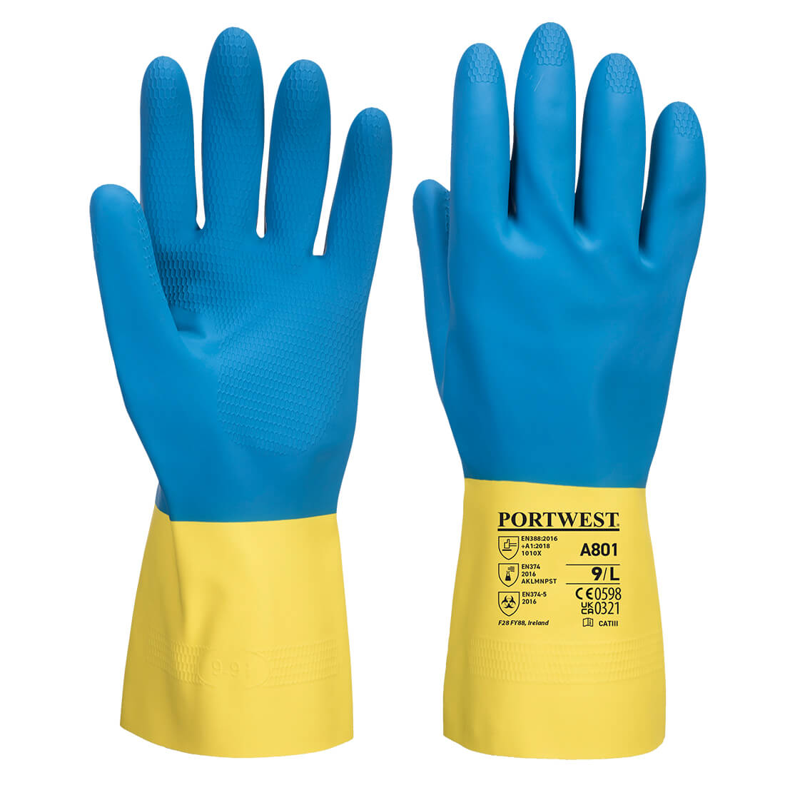 Portwest Chem 300 Latex Double Dipped Gauntlet