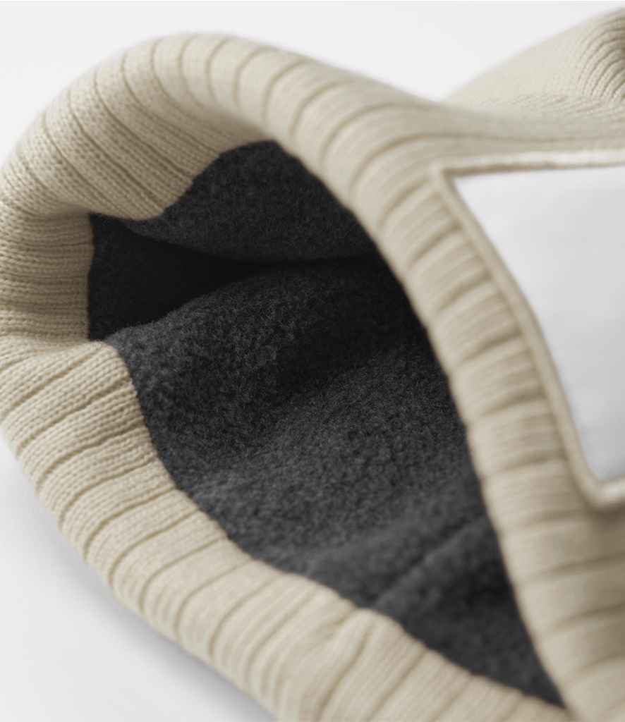 Beechfield Appliqué Patch Pom Beanie