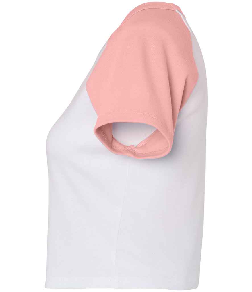 Bella Ladies Micro Rib Raglan Baby T-Shirt