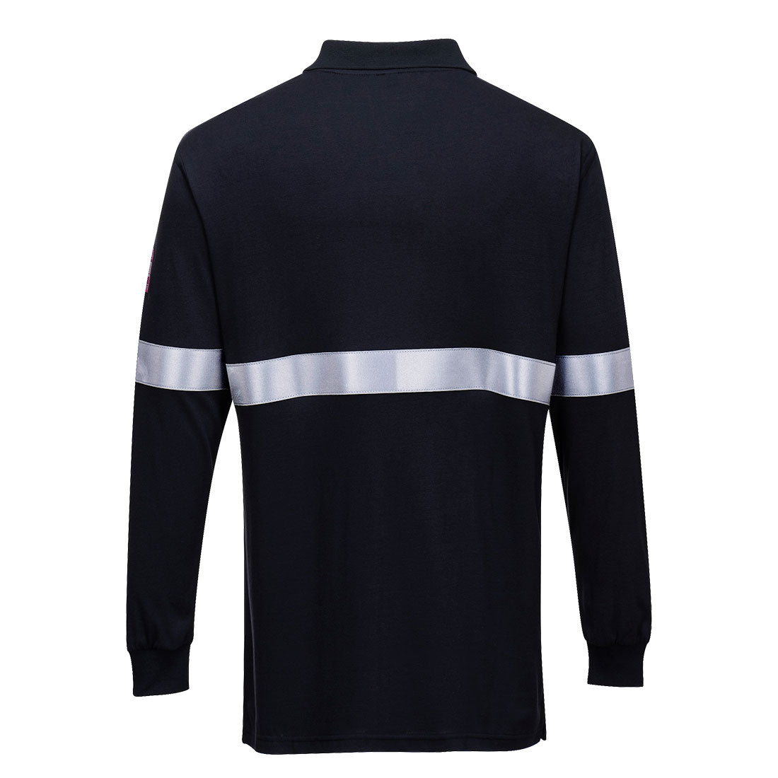Portwest Modaflame Knit FR Long Sleeve Polo Shirt Navy FR03