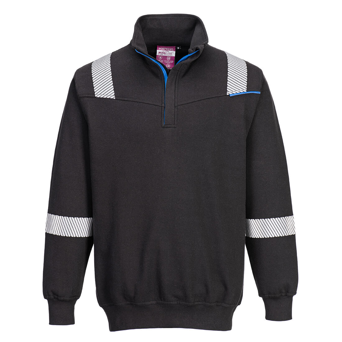 Portwest WX3 Modaflame Knit FR 1/4 Zip Sweatshirt