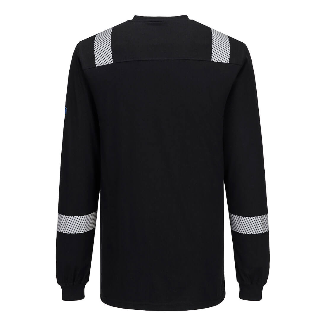 Portwest WX3 Modaflame Knit FR Long Sleeve T-Shirt Black FR751