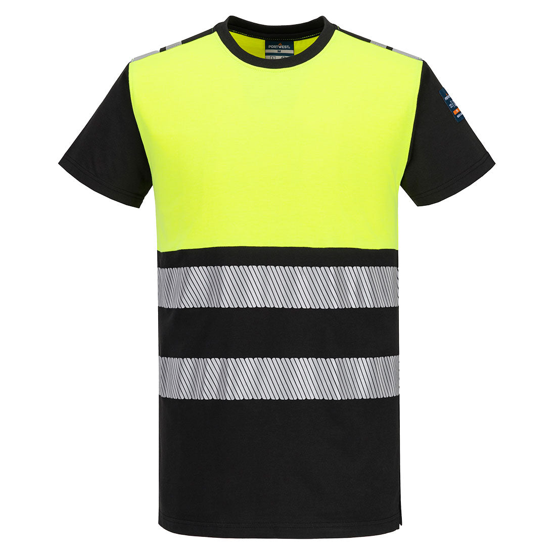 Portwest PW3 Modaflame Knit Hi-Vis Class 1 FR Short Sleeve T-Shirt FR775
