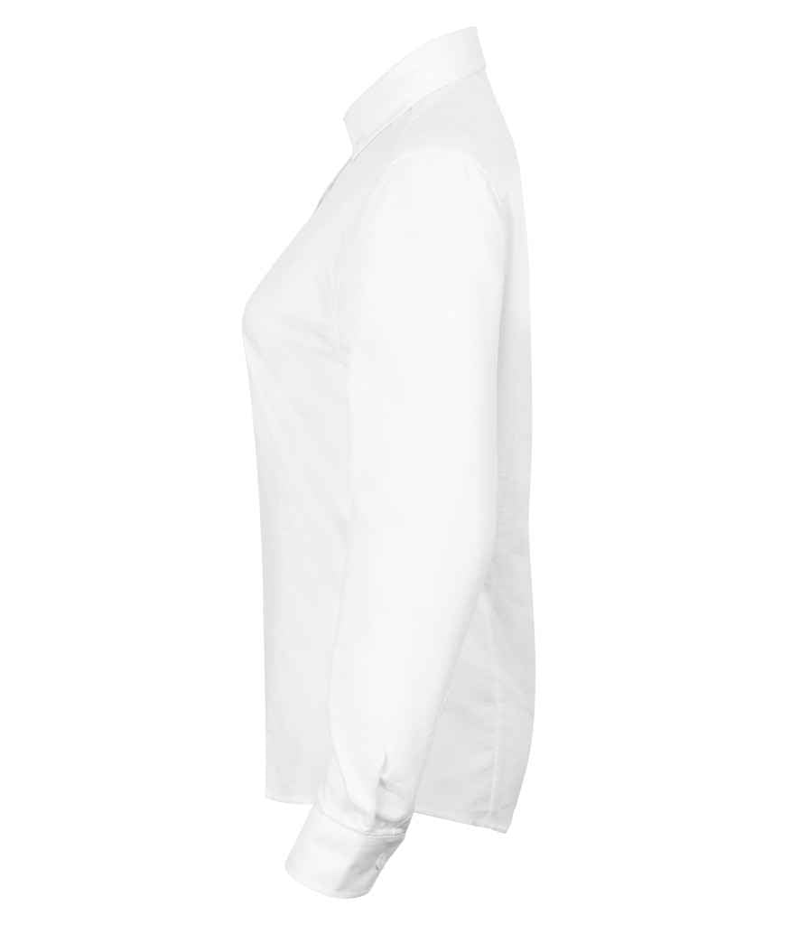 Henbury Ladies Modern Long Sleeve Regular Fit Oxford Shirt