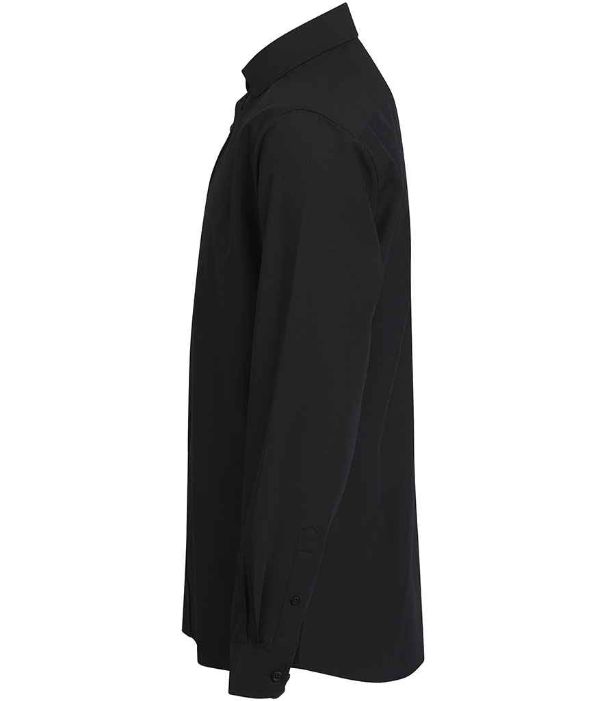 Henbury Long Sleeved Cotton Feel Coolplus® Shirt