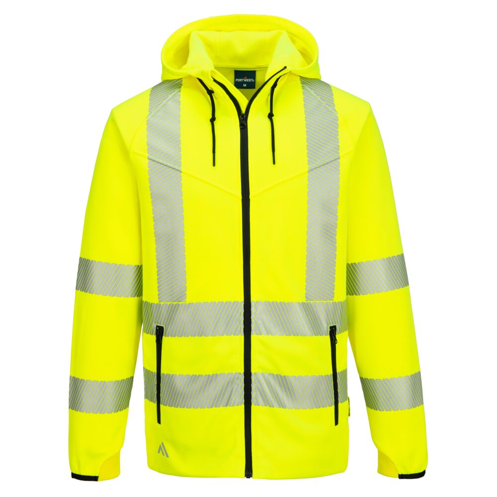 Portwest KX3 Sport Hi-Vis Zipped Hoodie KX303