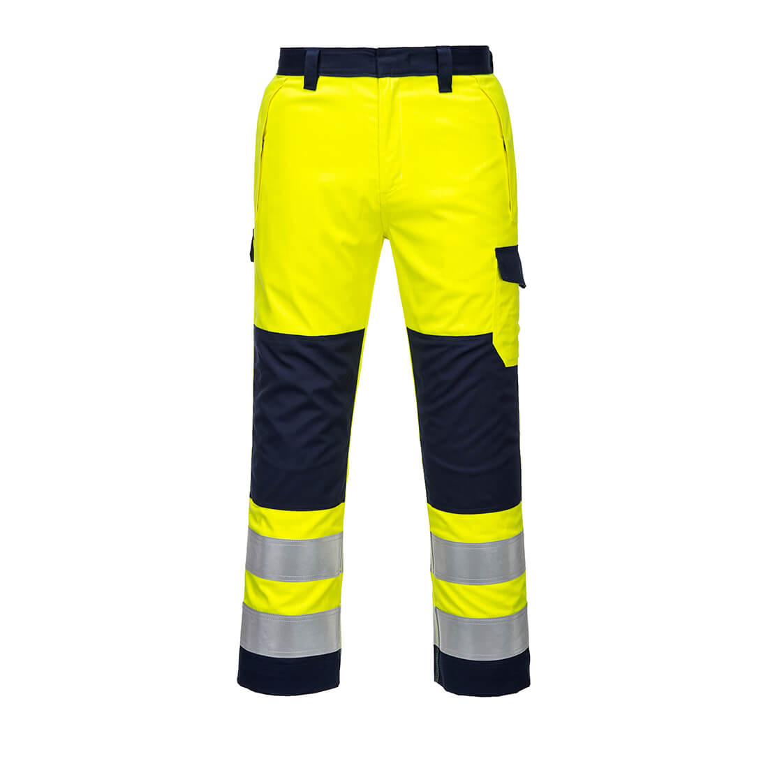 Portwest Modaflame Work Hi-Vis Multi-Norm Contrast FR Trousers MV46
