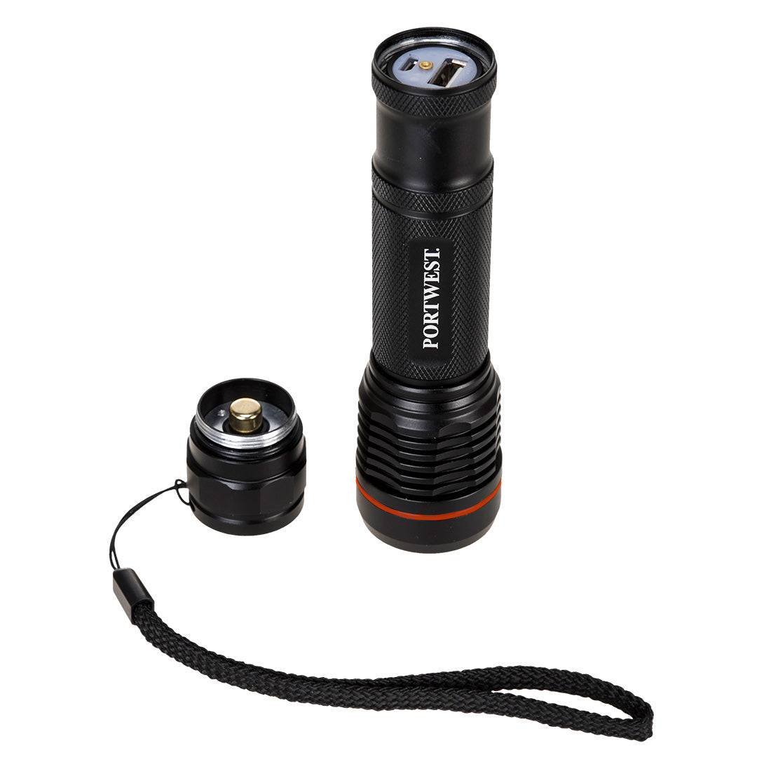 Portwest USB Rechargeable Torch PA75