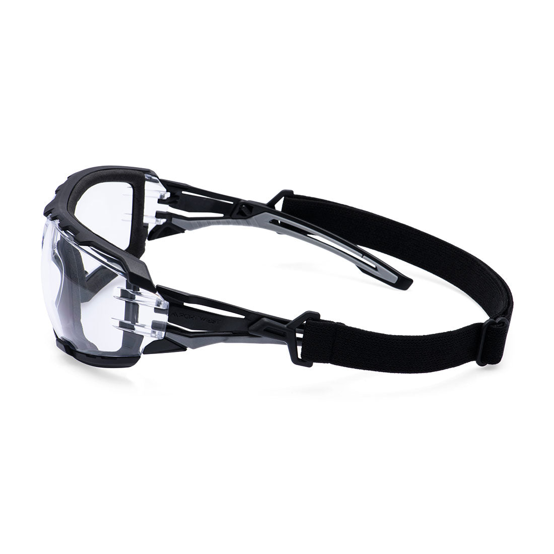 Portwest Anthracite Wraparound Plus Safety Glasses PR02