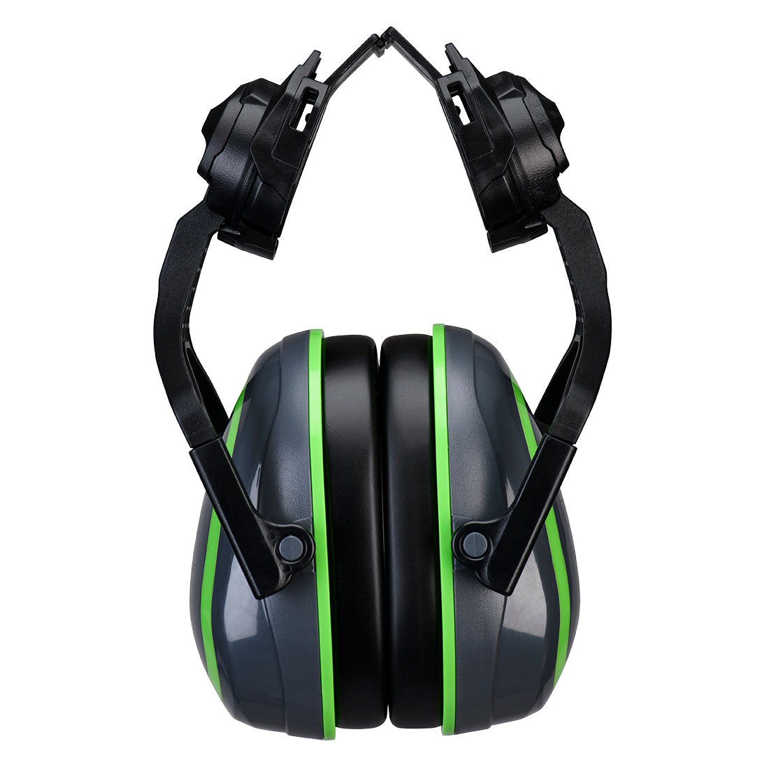 Portwest HV Extreme Ear Defenders Low Clip-On Metal Free Grey/Green PW03