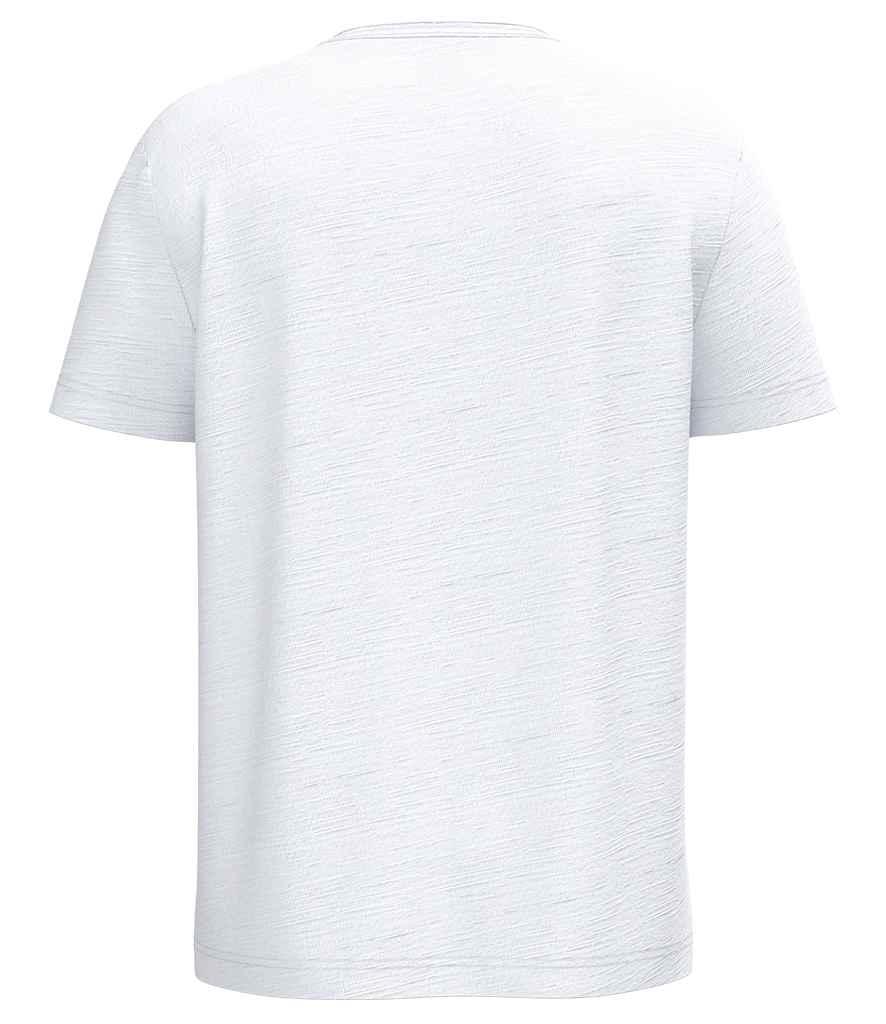 Spasso Drop Shoulder Raw Edge Collar Slub T-Shirt