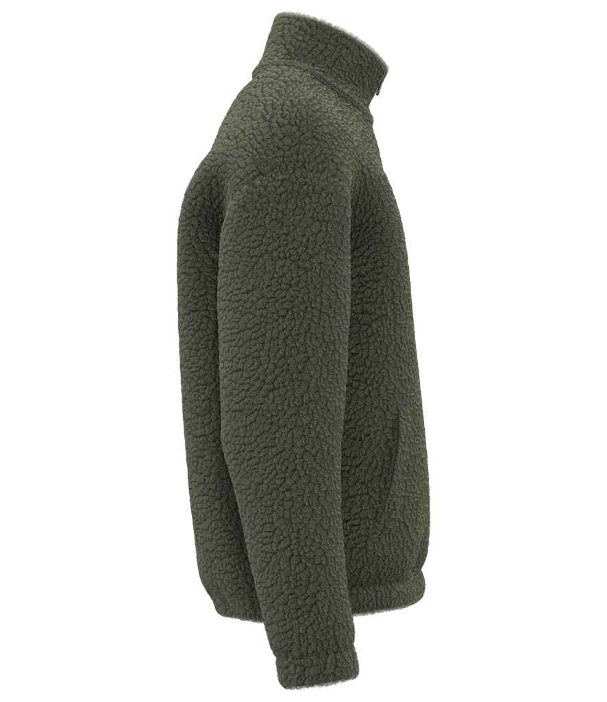 Spasso Unisex Sherpa Drop Shoulder 1/4 Zip Sweat