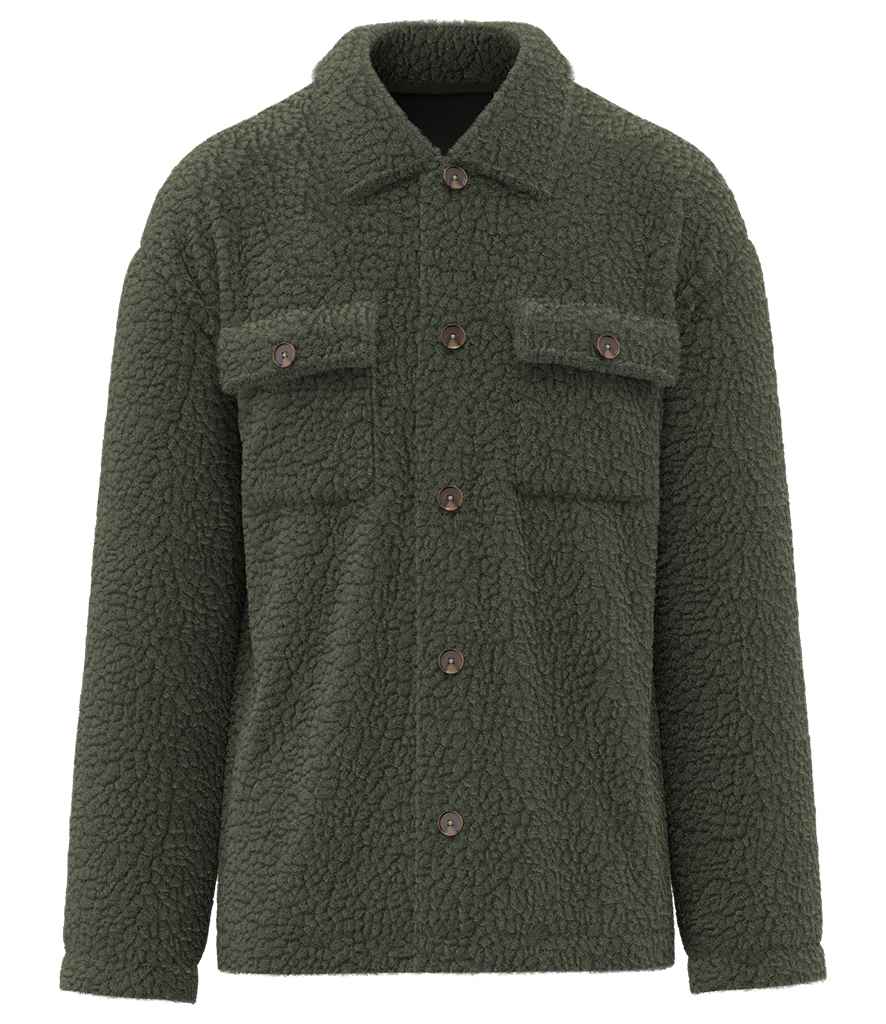 Spasso Unisex Sherpa Drop Shoulder Overshirt