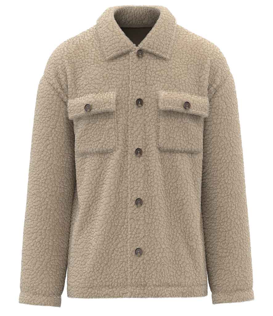 Spasso Unisex Sherpa Drop Shoulder Overshirt