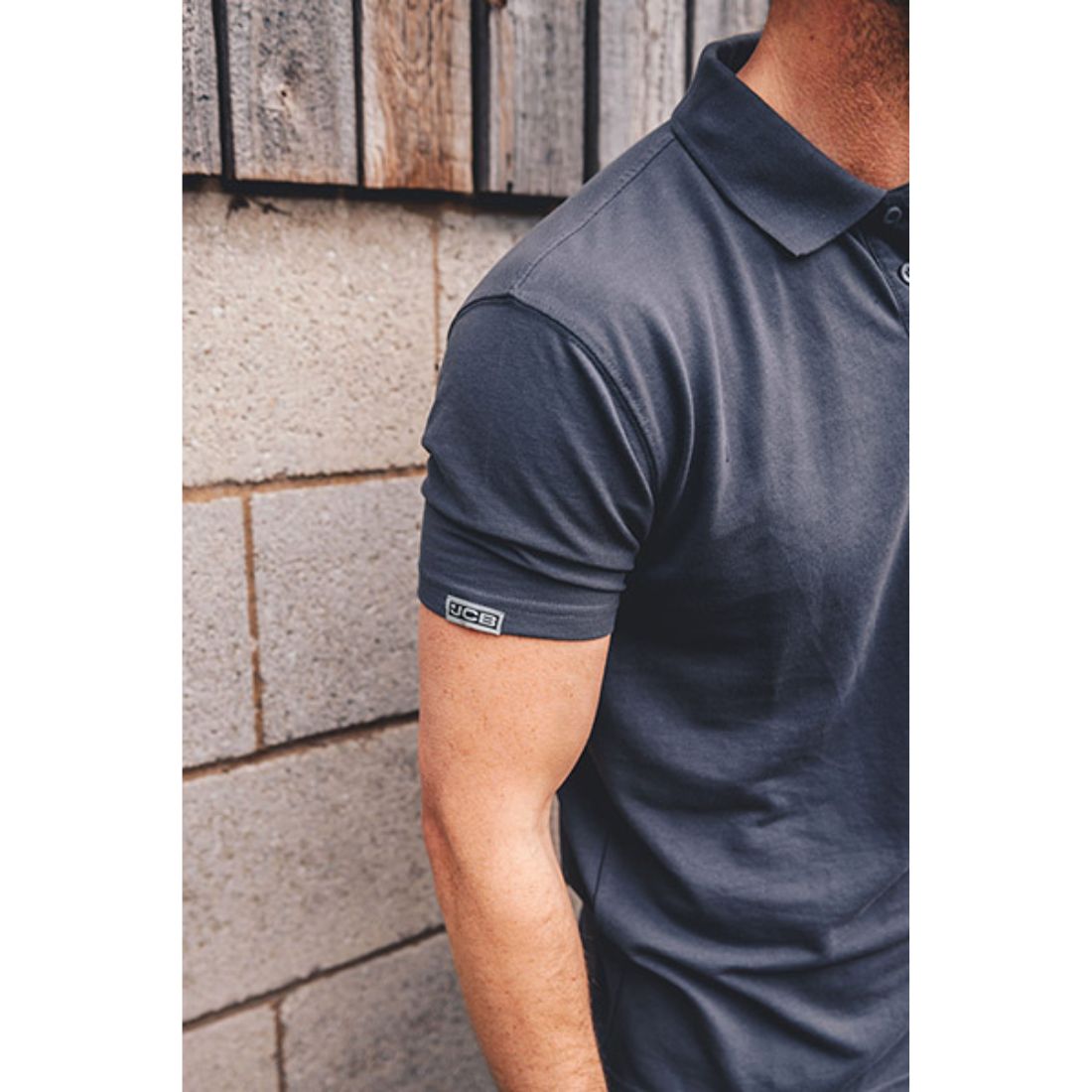 JCB - ESSENTIAL D+AK GREY POLO SHIRT