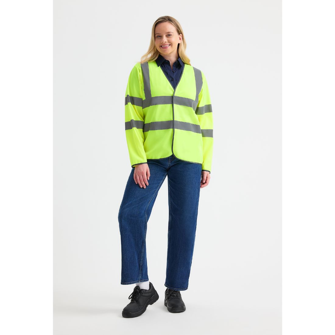 Uneek Long Sleeve Hi Vis Safety Waistcoat