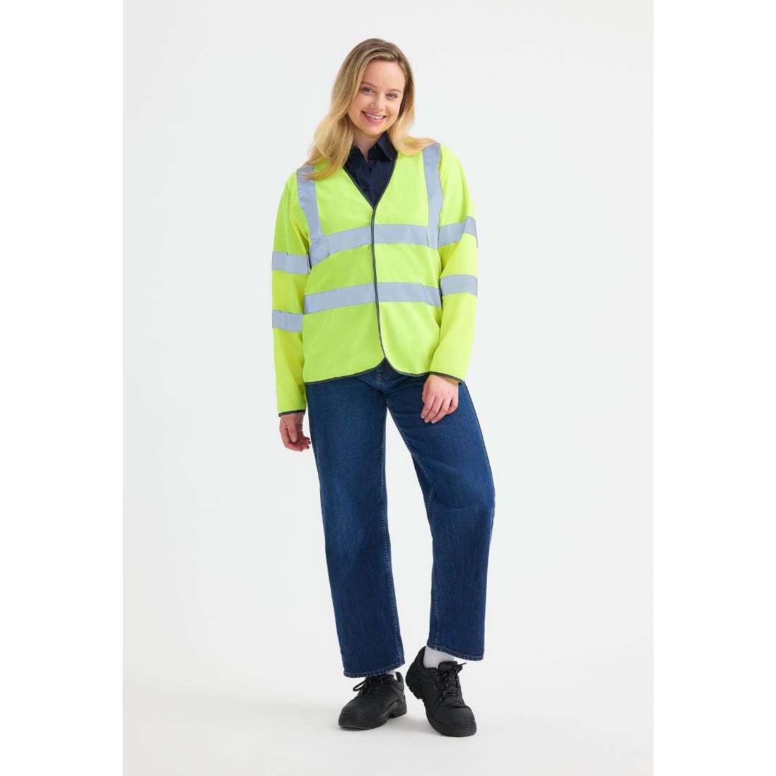 Uneek Long Sleeve Hi Vis Safety Waistcoat