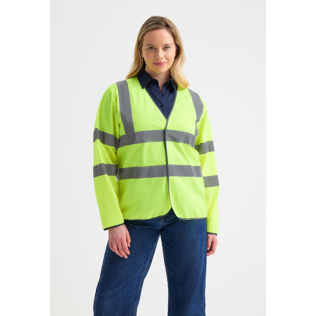 Uneek Long Sleeve Hi Vis Safety Waistcoat