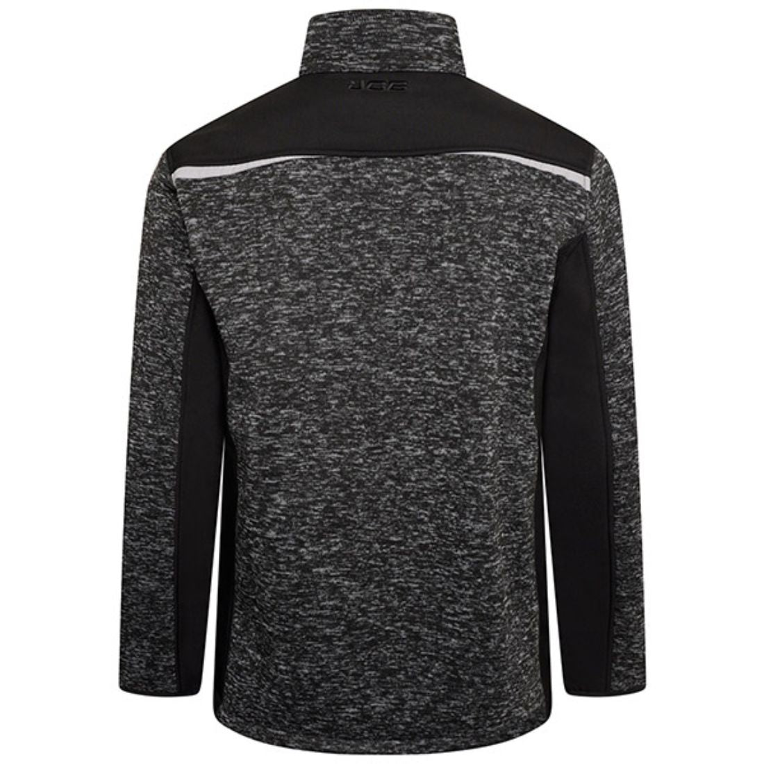 JCB TRADE ESSINGTON II FULL ZIP GREY KNITTED JUMPER